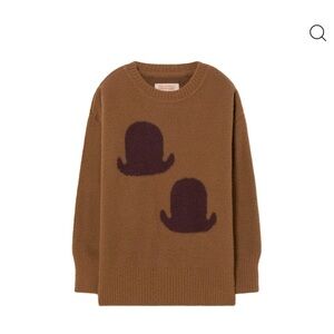 Brown Sweater with Purple Accents by The Animal Observatory. Graphic bull soft!